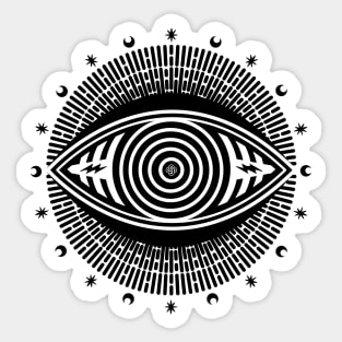 The Eye Telling You Fortune Sticker